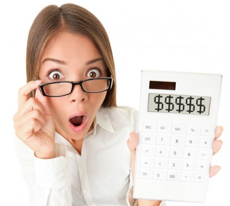 new_Business woman accountant shocked Small